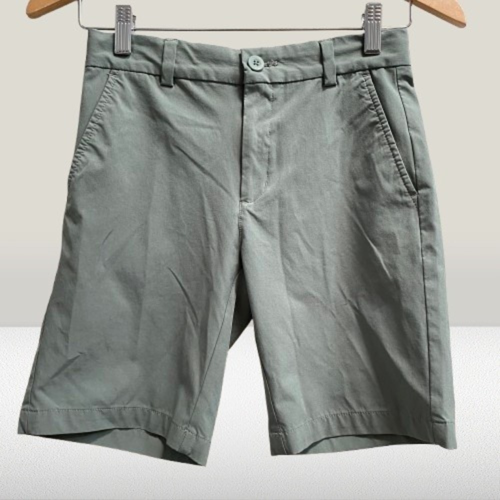 Vineyard Vines Performance Shorts Boys Sage Green Stretch 12